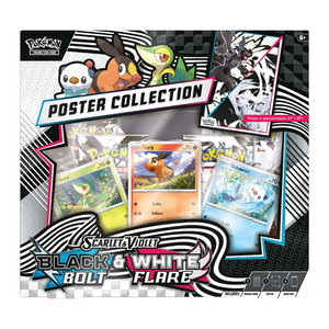 Pokémon Scarlet & Violet: Black Bolt & White Flare – Unova Poster Collection Box (4 Pack) (ENG)