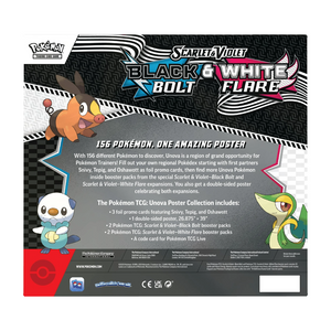 Pokémon Scarlet & Violet: Black Bolt & White Flare – Unova Poster Collection Box (4 Pack) (ENG)