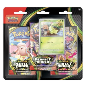 Pokémon Mega Evolution: Perfect Order Collection Blister (Chikorita) (3 Pack) (ENG)