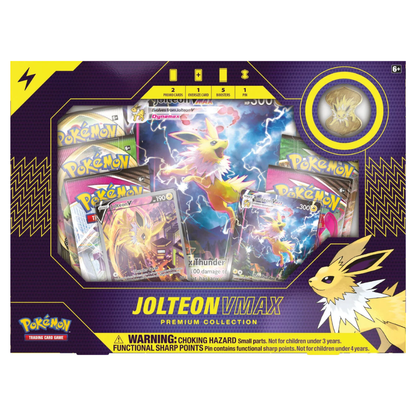 Pokémon Sword &amp; Shield: Jolteon VMAX Premium Collection Box (6 Pack) (English)