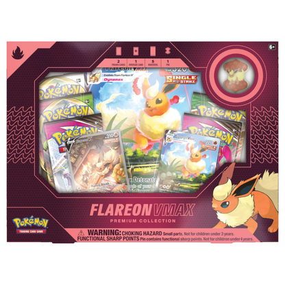 Pokémon Sword &amp; Shield: Flareon VMAX Premium Collection Box (6 Pack) (English)