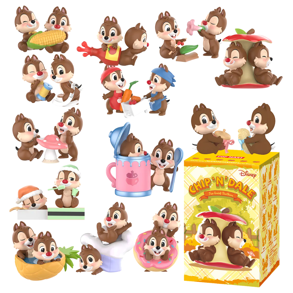 POP MART: Disney Chip N Dale Fun Loving Brother Series Plush Blind Box