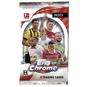 Topps: 2025 Chrome Bundesliga Value Booster Pack (4 Kort) (ENG)