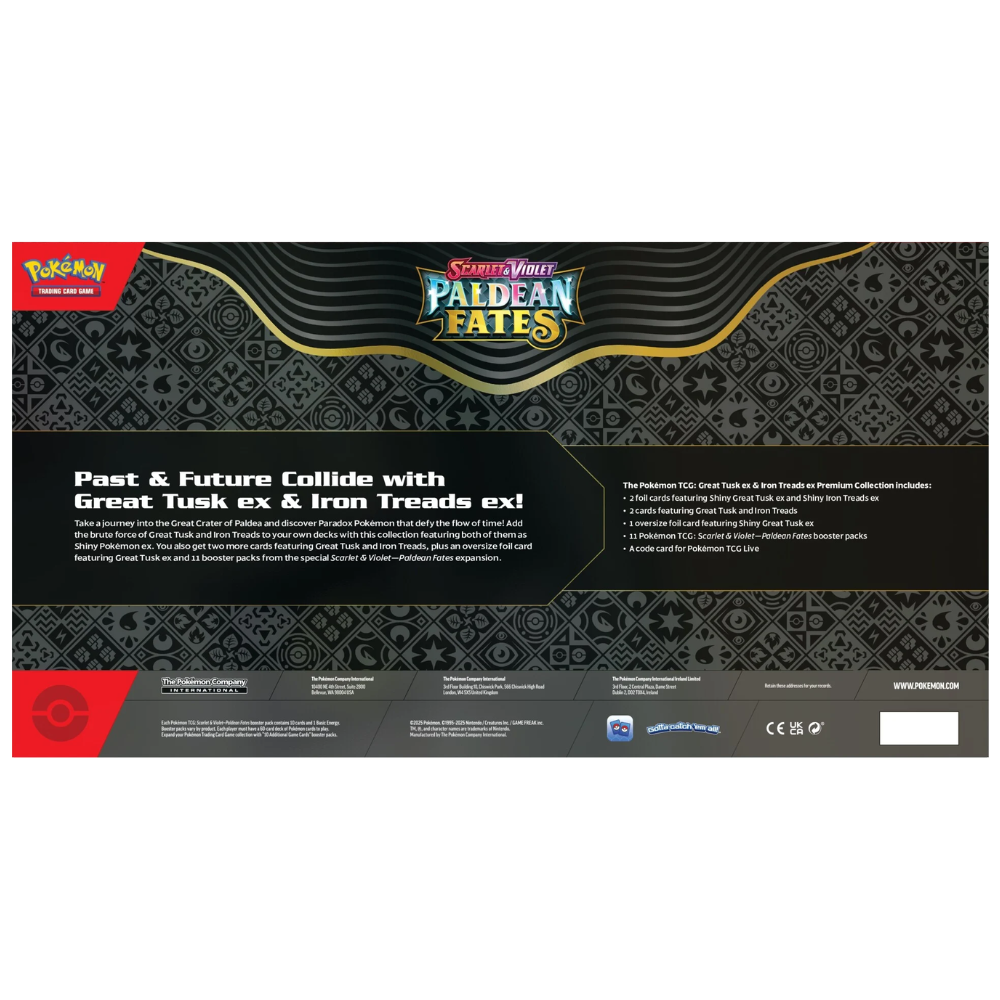 Pokémon Scarlet & Violet: Paldean Fates Great Tusk ex & Iron T