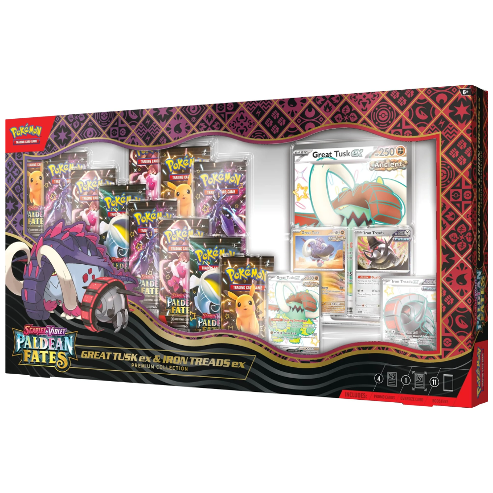 Pokémon Scarlet & Violet: Paldean Fates Great Tusk ex & Iron T