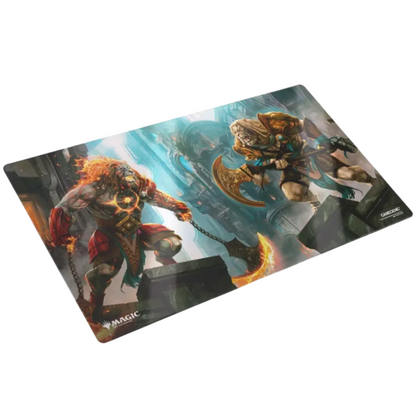 Gamegenic: MTG Reality Fracture Ajani Path of Vengeance & Ajani Counter Attack Leader Shiny Playmat