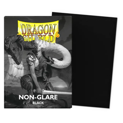 Dragon Shield: Black Non Glare Standard Size Matte Sleeves (100 ST)