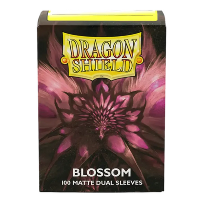 Dragon Shield: Blossom Pink & Black Standard Size Matte Dual Sleeves (100 ST)