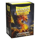 Dragon Shield: Yellow Lightning & Black Standard Size Matte Dual Sleeves (100 ST)