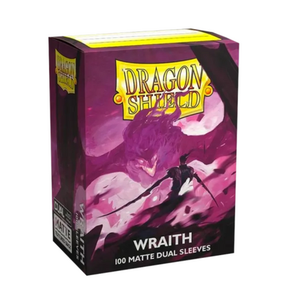 Dragon Shield: Wraith Purple & Black Standard Size Matte Dual Sleeves (100 ST)