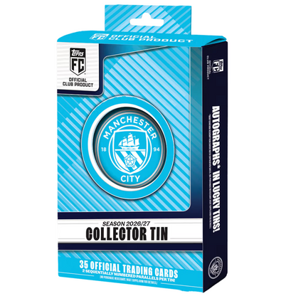 Topps: 2026-2027 Manchester City Collector Tin (35 Kort)