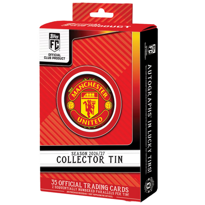 Topps: 2026-2027 Manchester United Collector Tin (35 Kort)