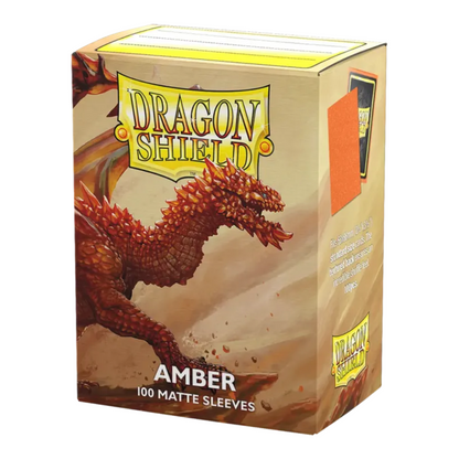 Dragon Shield: Sparkles Amber Orange Standard Size Matte Sleeves (100 ST)