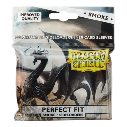 Dragon Shield: Smoke Standard Size Sideloading Perfect Fit Sleeves (100 ST)