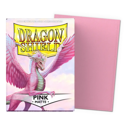 Dragon Shield: Pink Standard Size Matte Sleeves (100 ST)