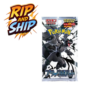 Pokémon Black Bolt Deluxe Booster Pack (JP)– RIP & SHIP (Opened Live)Pokémon White Flare Deluxe Booster Pack (JP)