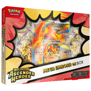 Pokémon Mega Evolution: Ascended Heroes Mega Emboar ex Collection Box (4 Pack) (ENG) (damaged)