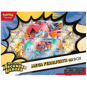Pokémon Mega Evolution: Ascended Heroes Mega Feraligatr ex Collection Box (4 Pack) (ENG) (damaged)