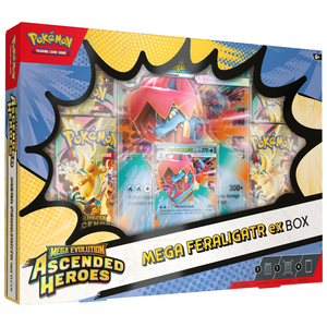 Pokémon Mega Evolution: Ascended Heroes Mega Feraligatr ex Collection Box (4 Pack) (ENG) (damaged)