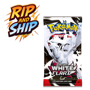Pokémon White Flare Booster Pack (ENG)– RIP & SHIP (Opened Live)