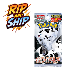 Pokémon White Flare Deluxe Booster Pack (JP)– RIP & SHIP (Opened Live)