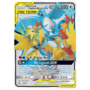Moltres & Zapdos & Articuno GX 66/68