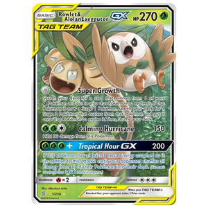 Rowlet & Alolan Exeggutor GX 1/236