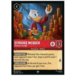 Scrooge Mcduck - Ebenezer Scrooge - 124/204 - SR