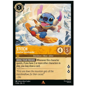 Stitch - Carefree Snowboarder - 7/204 - R