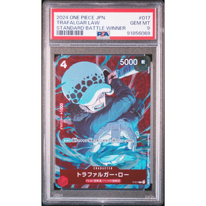 PSA 9 Trafalgar Law Standard Battle Winner P-017