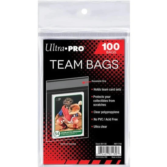 Ultra Pro Team Bags Resealable Sleeves