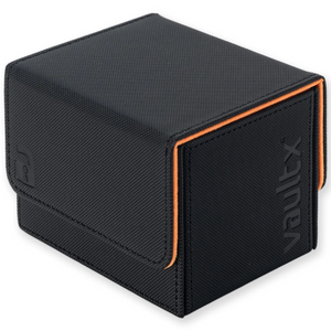 Vault X: EXO-TEC Sideloading Deck Box (Black/Electric Orange) (100+ Cards)