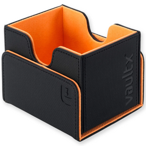 Vault X: EXO-TEC Sideloading Deck Box (Black/Electric Orange) (100+ Cards)