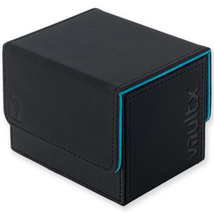 Vault X: EXO-TEC Sideloading Deck Box (Black/Electric Blue) (100+ Cards)