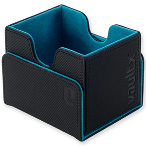 Vault X: EXO-TEC Sideloading Deck Box (Black/Electric Blue) (100+ Cards)