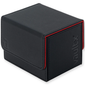 Vault X: EXO-TEC Sideloading Deck Box (Black/Electric Red) (100+ Cards)