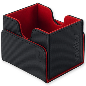 Vault X: EXO-TEC Sideloading Deck Box (Black/Electric Red) (100+ Cards)