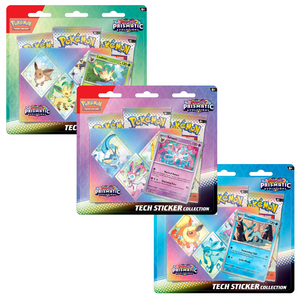 Pokémon Scarlet & Violet: Prismatic Evolutions Tech Sticker Collection (Paket 3)