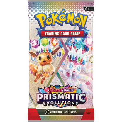 Pokémon Scarlet & Violet: Prismatic Evolutions Booster Pack (10 Kort)