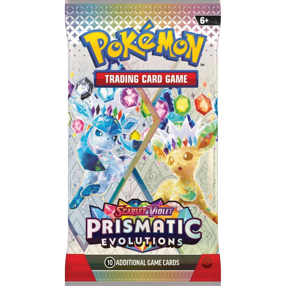 Pokemon Scarlet & Violet: Prismatic Evolutions Booster Pack (10 Ca