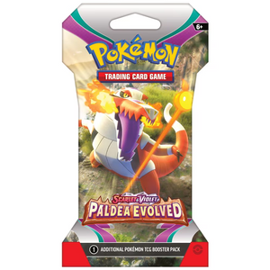 Pokémon Scarlet & Violet: Paldea Evolved Sleeved Booster Pack (10 Kort)