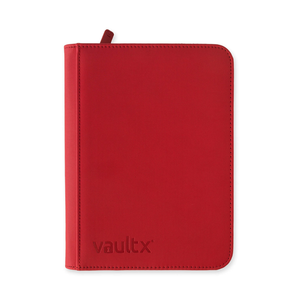 Vault X: EXO-TEC Zip Binder - 4 Pockets (Red) (160 Cards)