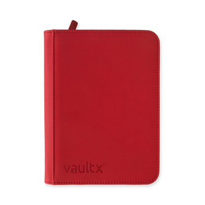 Vault X: EXO-TEC Zip Binder - 4 Pockets (Red) (160 Cards)