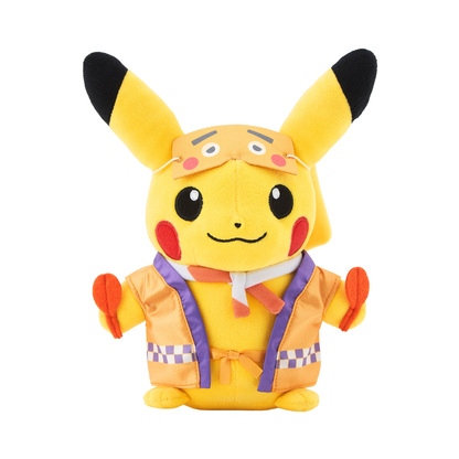 Pokemon Center Fukuoka R: Pikachu Niwaka Mask Plush Toy
