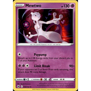 Mewtwo 059/159 Holo - Pokémonkort