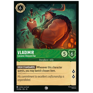 Vladimir - Ceramic Unicorn Fan - 75/204 - C