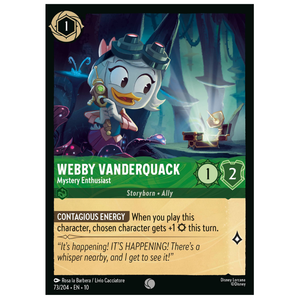 Webby Vanderquack - Mystery Enthusiast - 73/204 - C