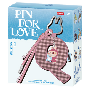POP MART: The Monsters Labubu Pin for Love Letter Series Pendant Blind Box (N–Z)