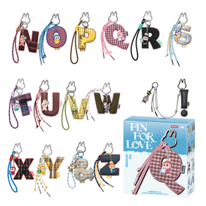 POP MART: The Monsters Labubu Pin for Love Letter Series Pendant Blind Box (N–Z)