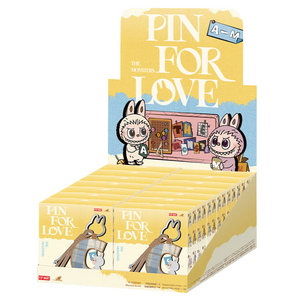 POP MART: The Monsters Labubu Pin for Love Letter Series Pendant Sealed Gift Case (A–M) (14 ST)